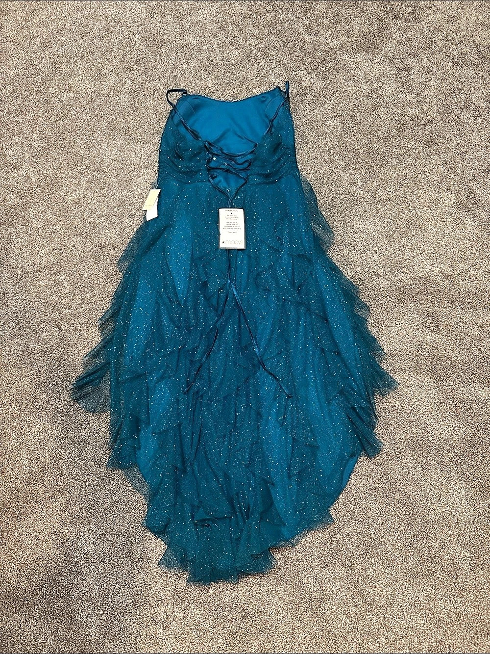 Blue High-Low Dress - Picture 2 of 2